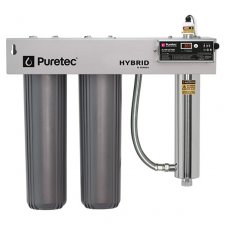 Puretec Hybrid R4 Dual Stage Filtration plus UV Protection, Reversible Mounting Bracket, 130 Lpm