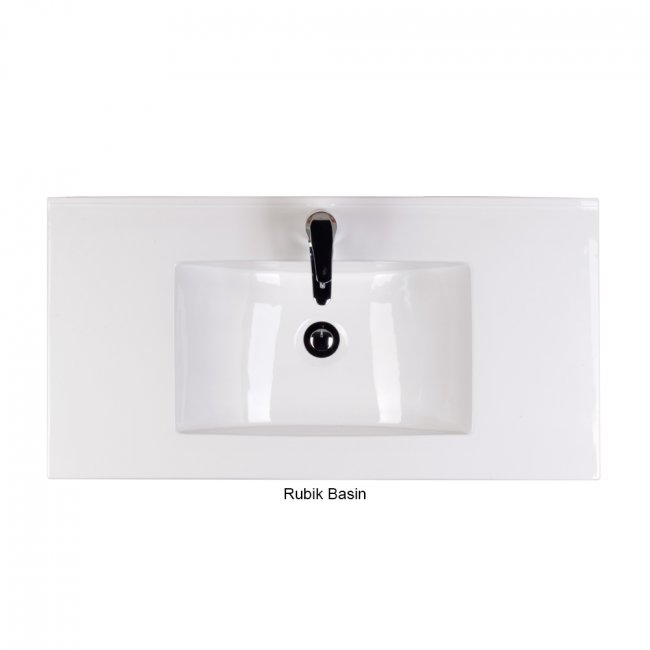 St Michel Riva Wall 900 Left or Right Basin, 2 Doors, 1 Drawer 