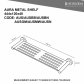 Heirloom Aura Metal Shelf - Chrome