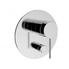 Kohler Components Shower/Bath Mixer with Diverter, Thin Trim, Pin Handle - Brushed Nickel