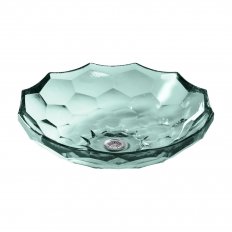Kohler Briolette Faceted Glass Vessel Basin - Translucent Dew