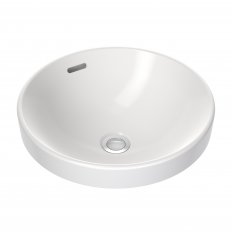 CLARK Round Inset Basin 400mm (No Tap Hole with Overflow)