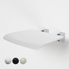 Caroma Opal Support Shower Seat Folding - Brushed Nickel