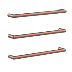 Newtech Toro Round Heated Towel Rail 632mm - Brushed Copper