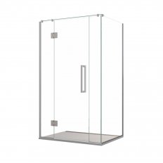 Newline Acclaim Tile Shower 2 Sided Recessed with Channel Drain - Chrome