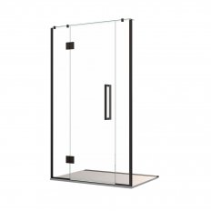 Newline Acclaim Tile Shower 3 Sided Recessed with Channel Drain - Black