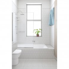 Crest Showers Alto Bath Screen - Single Fixed Panel 