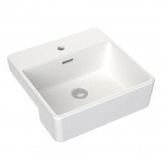 CLARK Square Semi Recessed Basin 400mm (1 Tap Hole with Overflow)