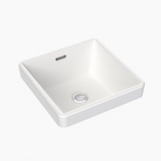 CLARK Square Inset Basin 350mm (No Tap Hole with Overflow)