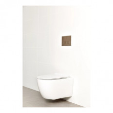 Newtech Milu Crest Odourless Wall Hung Toilet Pan with Framed In-Wall Cistern