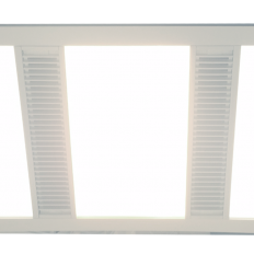 Manrose Designer Bathroom Heater with Fan Light Panel