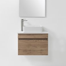 VCBC Soft Solid Surface 650 Wall-Hung Vanity, 1 Drawer