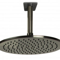 Waterware Loft Rain Shower with Ceiling Arm Gun Metal
