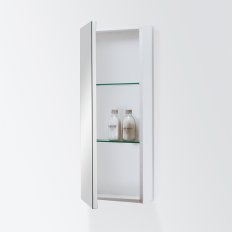 Michel Cesar Mirror Unit 300 - 1 Door, 2 Glass Shelves