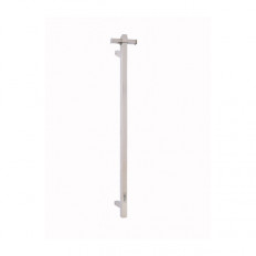 Tranquillity Vertical Heated Towel Rail, Square - Polished Stainless Steel