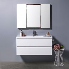 Michel Cesar Qubo 1060 Wall-Hung, 2 Drawer (Top/Bottom)
