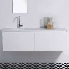 Michel Cesar Moode 1500 Wall-Hung vanity, 2 Drawers (side by side)