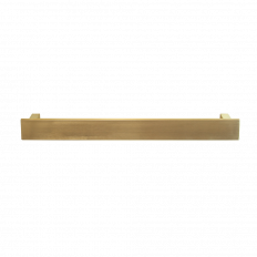Waterware Towel Rail Single Bar Square 12V 500mm Brushed Gold