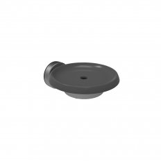 Methven Turoa Soap Dish - Graphite with Stainless Steel