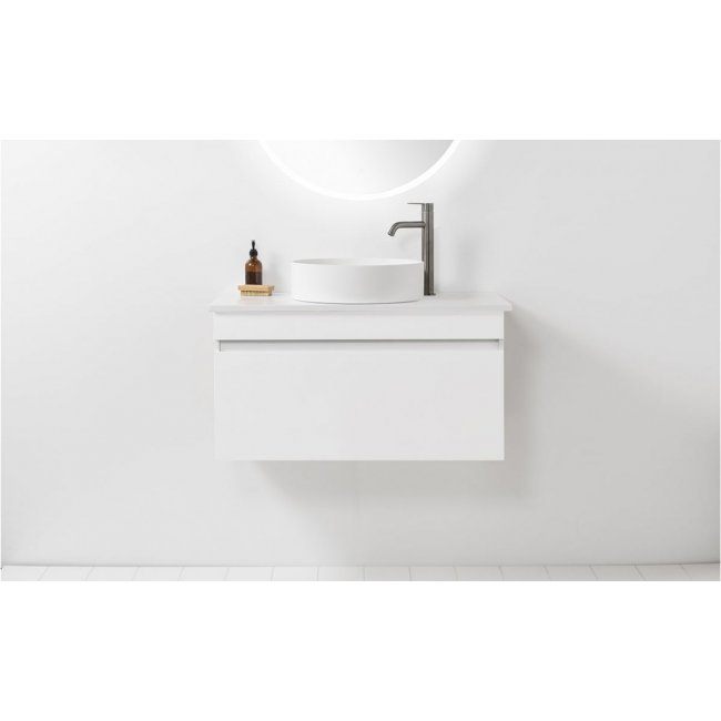 VCBC Soft Solid Surface 800 Wall-Hung Vanity, 1 Drawer