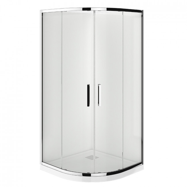 Robertson Evolve Shower Round 2 Sided, Flat Wall - Chrome