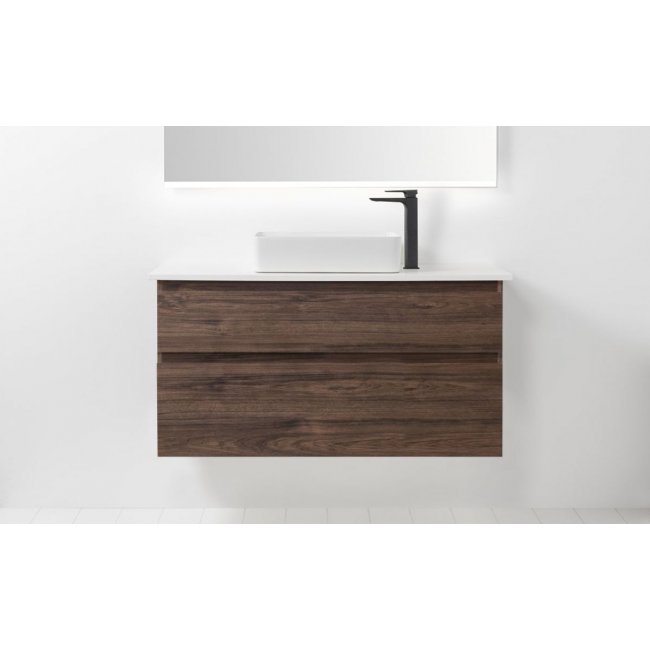 VCBC Soft Solid Surface 1200 Wall-Hung Vanity, 2 Drawers