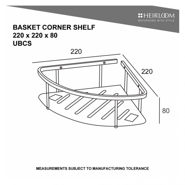 Heirloom Universal Basket Corner Shelf