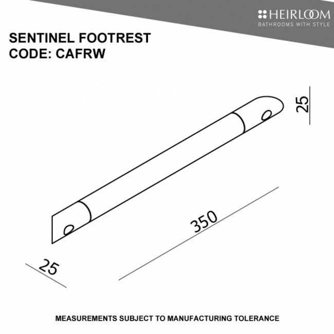 Heirloom Sentinel Decor Stability Grab Rail/Footrest