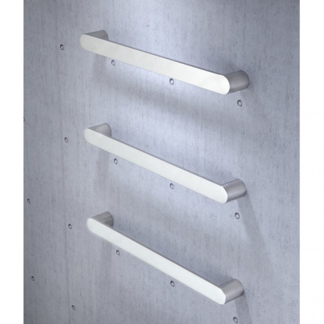 Heirloom Strata Annex Single Bar Towel Warmer 632mm - Stainless Steel