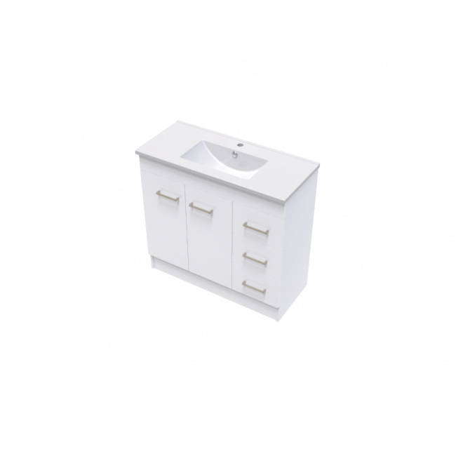 Clearlite Cashmere Slim 900 Classic Doors and Drawers Vanity