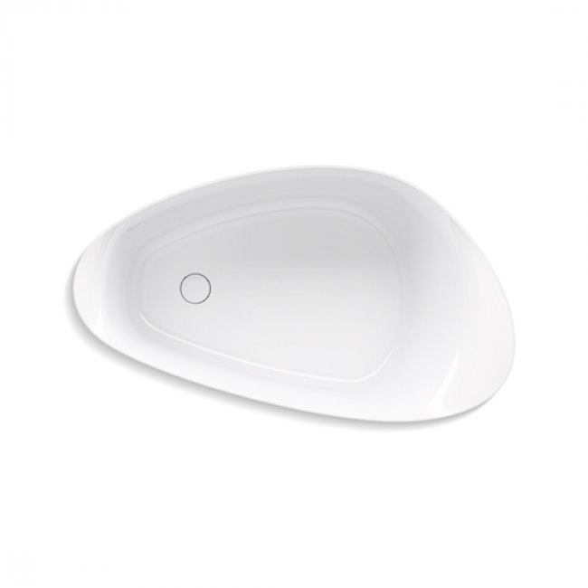 Kohler Veil Lithocast Freestanding Bath - Gloss White