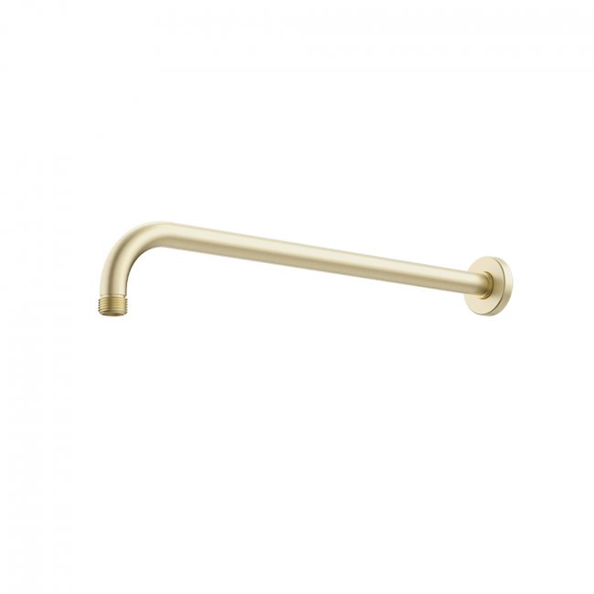 Caroma Urbane II Right Angled Shower Arm, 400mm - Brushed Brass