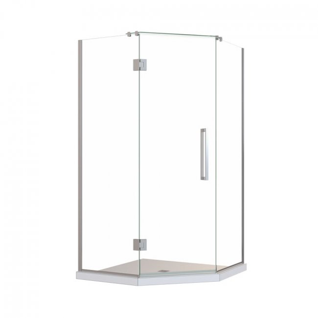 Newline Acclaim Tile Shower Neo Hobbed with Centre Waste - Chrome