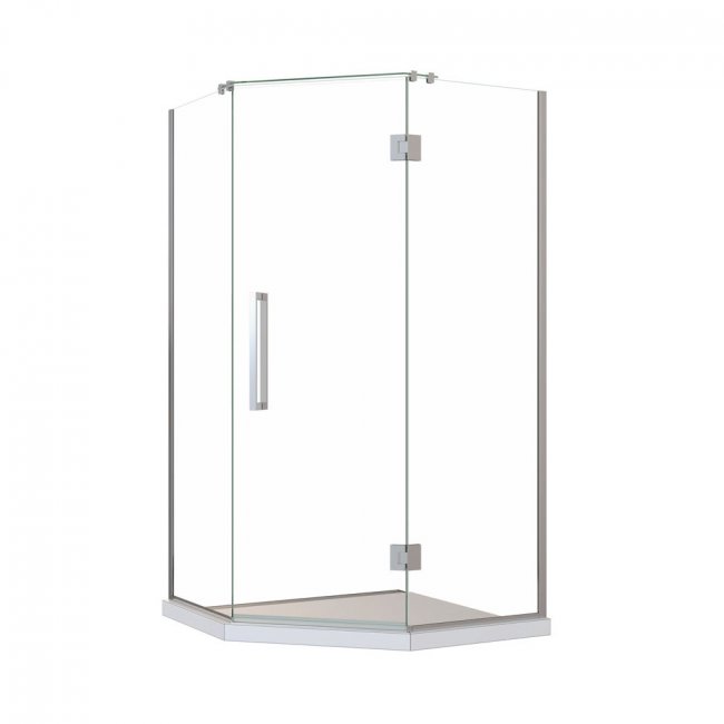 Newline Acclaim Tile Shower Neo Hobbed with Channel Drain - Chrome