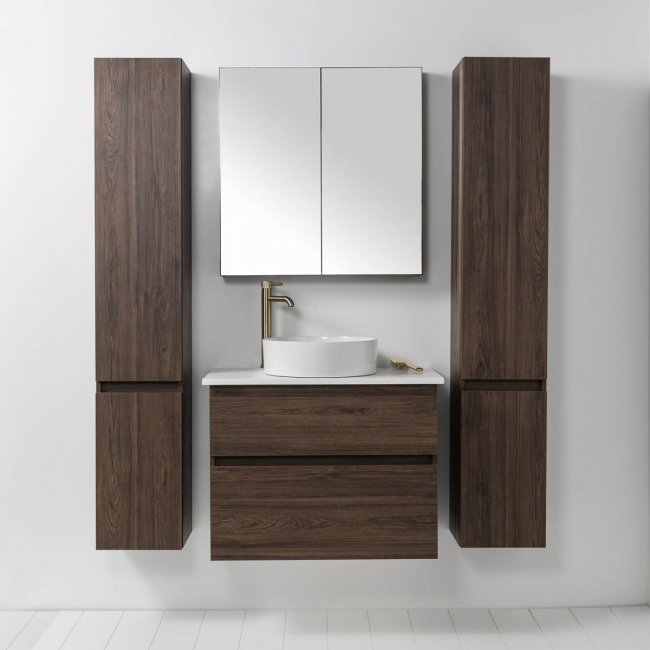 VCBC Soft Solid Surface 800 Wall-Hung Vanity, 2 Drawers