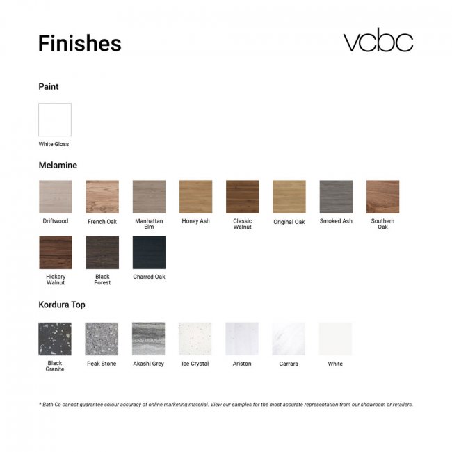 VCBC Soft 900 Wall-Hung Vanity 1 Drawer