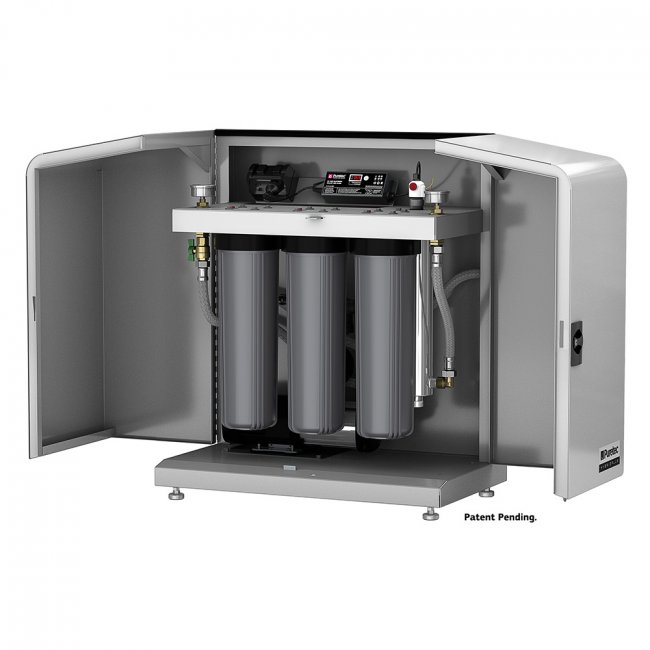 Puretec HybridPlus All-in-One Pump, Ultraviolet & 3-Stage Filtration System, 50 Lpm, CMB 5-47 pump & mains/rains controller