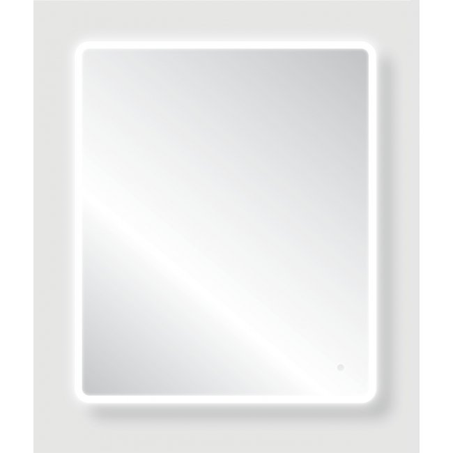 Trendy Mirrors LED Radius Corners Polished & Frosted Edge Mirror with Demister Pad