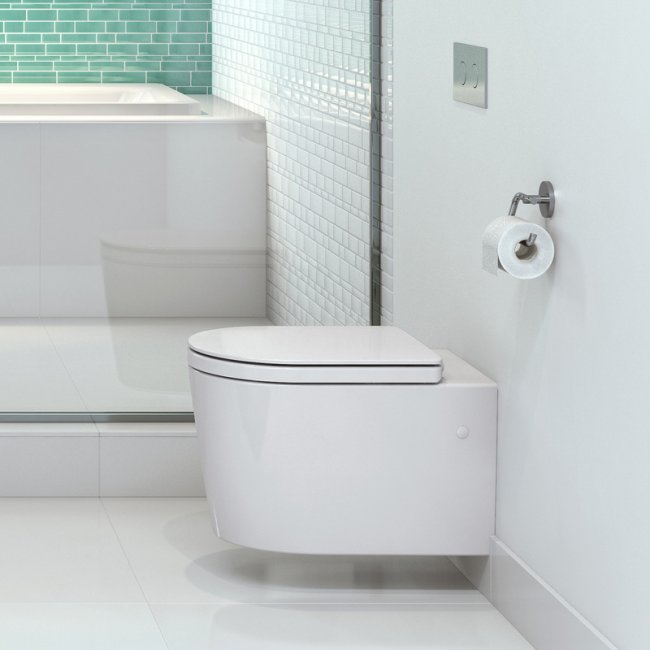 Caroma Liano Wall Hung Invisi Series II Toilet Suite