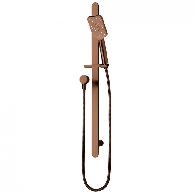 Voda Olympia 3 Function Slide Shower (Square) - Brushed Copper (PVD)  