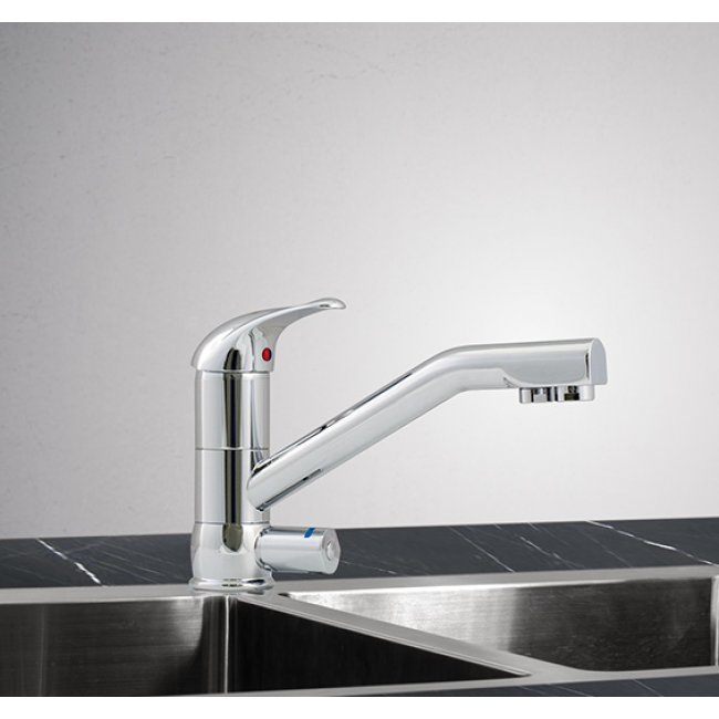Puretec Quick Twist Undersink Water Filter using Ultra Z Filtration Technology with Tripla T2 LED Mixer Tap