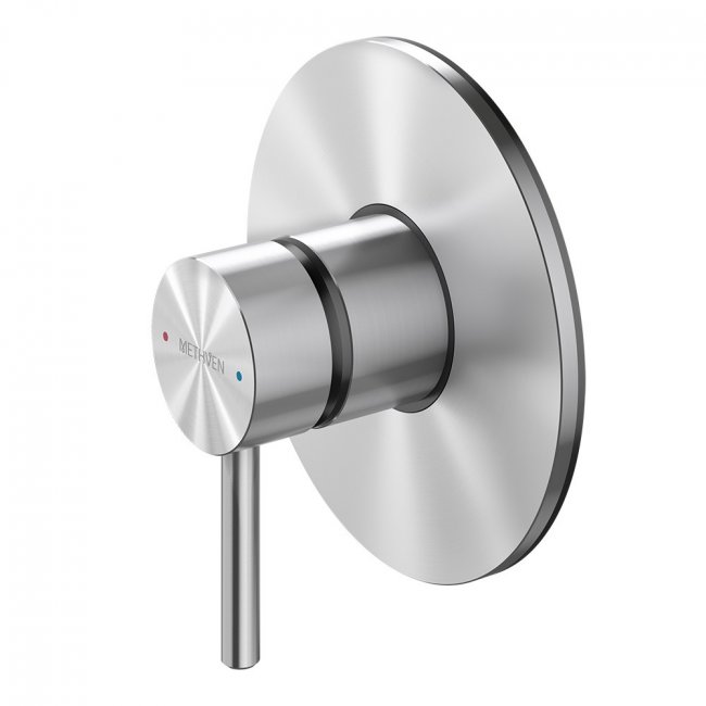Methven Turoa Shower Mixer With Large Faceplate - Stainless Steel
