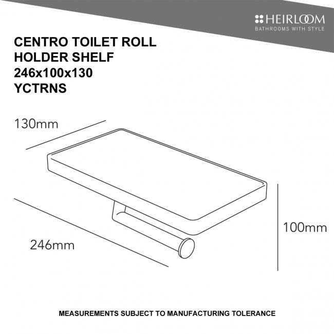 Heirloom Centro Shelf Toilet Roll Holder