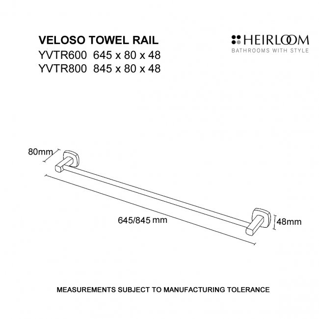 Heirloom Veloso Towel Rail