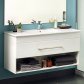 Clearlite Cashmere 1200 Single Drawer Open Vanity