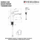 Heirloom 308 Series Basin Mixer Gunmetal