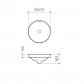CLARK Round Inset Basin 400mm (No Tap Hole with Overflow)