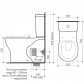 Caroma Opal Cleanflush Easy Height Wall Faced Close Coupled Toilet Suite with Single Flap Seat