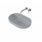 Caroma Liano II 600mm Pill Inset Basin with Tap Landing (0 Tap Hole) - Matte Grey 