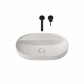 Caroma Liano II 600mm Pill Inset Basin with Tap Landing (0 Tap Hole) - Matte Speckled 